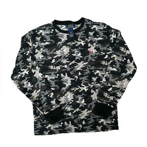 Polo Ralph Lauren Camouflage Thermal Long sleeve shirt size youth large